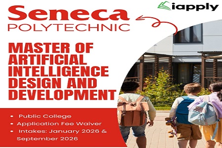 Study a Masters Degree in AI at Seneca Polytechnic - Apply Now with No Application Fee! 